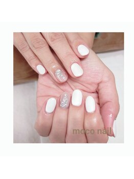 モコネイル(moco nail)/☆ワンカラー2本アート☆