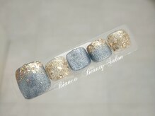 ビアンカ(Bianca)/夏フットネイル　ラメキラキラ