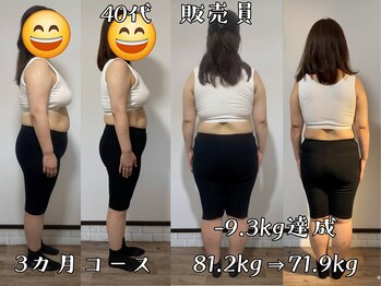 ふるいちまち整体院/40代販売員3か月で-9.3ｋｇ達成!