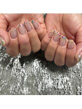 エムスタイル(Mstyle)/《ハンド》押し花フレンチネイル