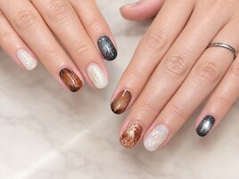 ニュアンス　秋ネイル