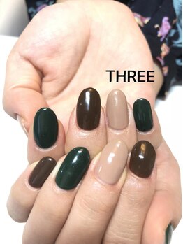 ネイルアンドまつげエクステ専門サロン スリー(THREE)/モノトーン