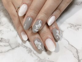 3D花ネイル