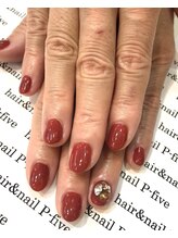 ヘアアンドネイル ピーファイブ(P-five)/エレガントなビジューネイル♪