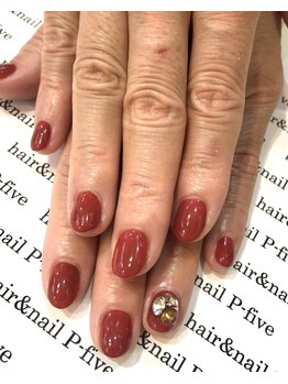 ヘアアンドネイル ピーファイブ(P-five)/エレガントなビジューネイル♪