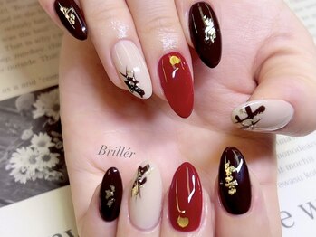 バレンタインネイル