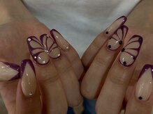 ジェミーネイル シンジュク(Jemiy nail shinjuku)/【Nana】ボルドーバタフライ
