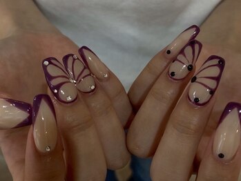 ジェミーネイル シンジュク(Jemiy nail shinjuku)/【Nana】ボルドーバタフライ