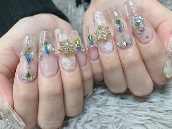 リッチネイル(Rich Nail)/雪の結晶デザイン