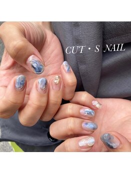 カッツ エステティックサロン 元町(CUT S)/ブルーニュアンスネイル