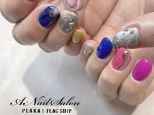 エーネイルサロン プラーカ本店(A-Nail Salon)/カラフルニュアンス