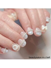 ツイード×リボン