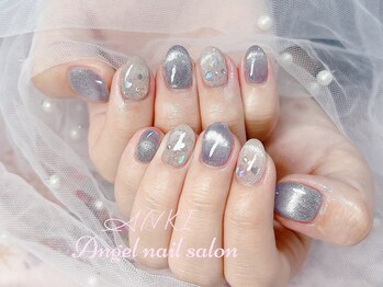 エンジェルネイルサロン(Angel nail salon)/マグフレンチXキラキラストーン