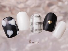 アイネイルズ 町田店(I nails)/ハートチェックネイル8980円