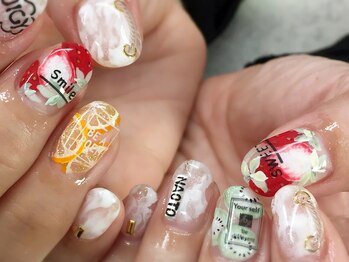 ジュエルズ ネイル(Jewels Nail)/クリアベース×フルーツネイル♪