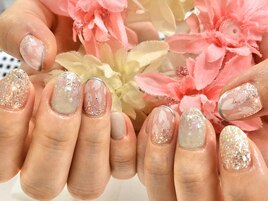 立和名/透け感☆桜ネイル