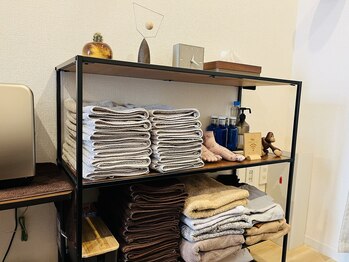 クマノテ 松陰神社前/足ふきタオルはふっかふか