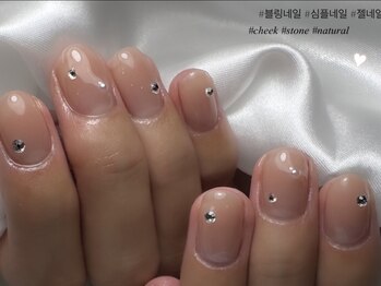エフネイル(f.nail)/ナチュラルチークネイル