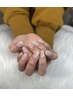 時間内に終わらせる練習モニターラメワンカラー ＋1本簡単デザイン