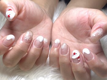 ネイルサロンブリス(nail salon Bliss)/☆ホワイトクリスマスネイル☆