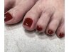 足先までオシャレに♪　☆フットワンカラーネイル☆