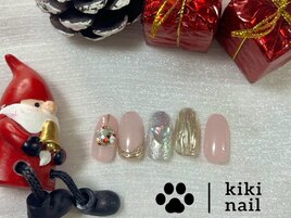 クリスマス／ミラーネイル