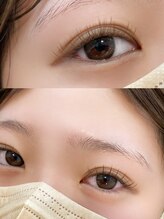 フリル バイ プラン 烏丸河原町店(frill by plan)/brown color LED flat lash