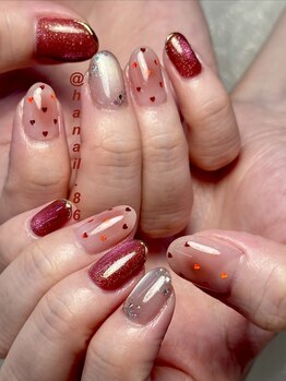 haruka nail× バレンタイン
