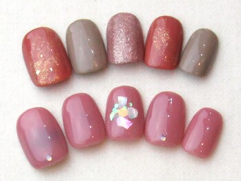 ユースタイル 新宿店(U-style)/秋色シェルネイル