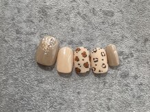カラ ネイル 中津店(calla nail)/アニマル柄×マット