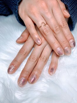 アムルーズ(Amoureuse)/ニュアンスクリアネイル♪