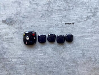 シンプリー 下北沢店(Simpliee)/ネイビー キラキラストーン