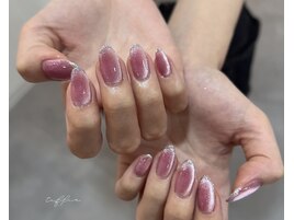 ～ガーリーなマグネットネイル～