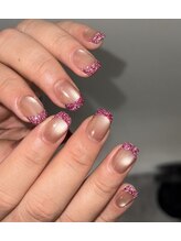 ペロ 名古屋(pelo)/フラッシュフレンチネイル