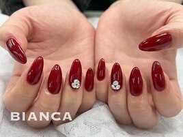 ワンカラー×Vカットストーン