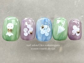 【てるてる坊主ネイル】