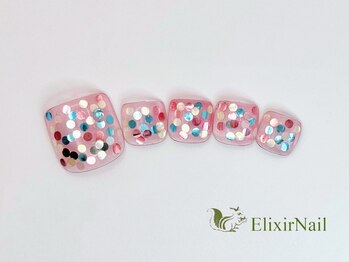 エリクサーネイル 神田(Elixir Nail)/フットやり放題/クーポン使用