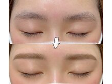 シュシュ(chou chou)/眉/アイブロウbefore・after