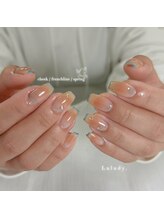 ルルディー(Luludy)/チークフレンチラインネイル