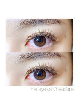 エル アイラッシュアンドヘッドスパ(Ele)/カール感で目力up！！