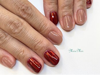 メールメール 和光市本店(MereMer)/フィルムレッドネイル