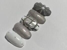 Gray×ニュアンスネイル