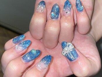 ウォル トウキョウ 渋谷(WOL TOKYO)/キラキラ海ネイル