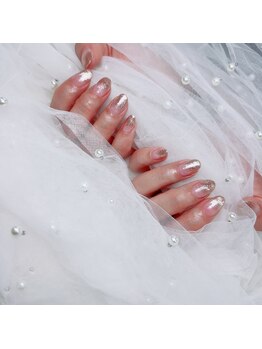 大人のシャンパンラメグラデ