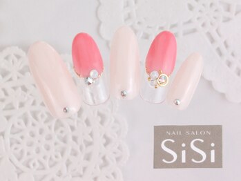 シシ(SiSi)/上品ピンク＆スワロネイル★
