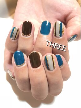 ネイルアンドまつげエクステ専門サロン スリー(THREE)/ストライプ