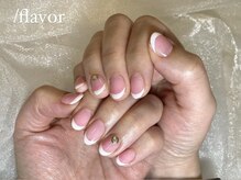 スラッシュフレーバー(/flavor)/ワンカラーにフレンチラメがけ♪