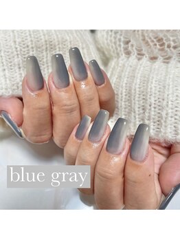 イフネイル(if nail)/◇ブルーグレーネイル◇