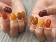 エムスラッシュ ネイル センター北店(M.SLASH)/秋のワンカラーグラデーション