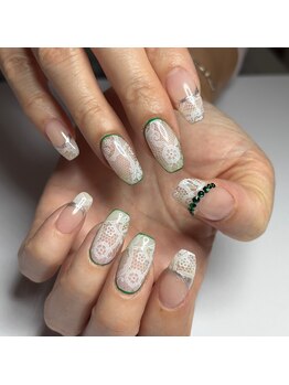 リミズネイルビューティー 名駅店(RimisNailxbeauty)の写真/名駅◆爪の小さい方も◎ジェルチップ長さ出し10本付★深爪&噛み爪改善¥11000/持ち込みOKアートフリー¥14800